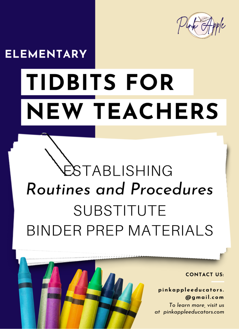 Establishing Routines and Procedures: Substitute Binder Materials
