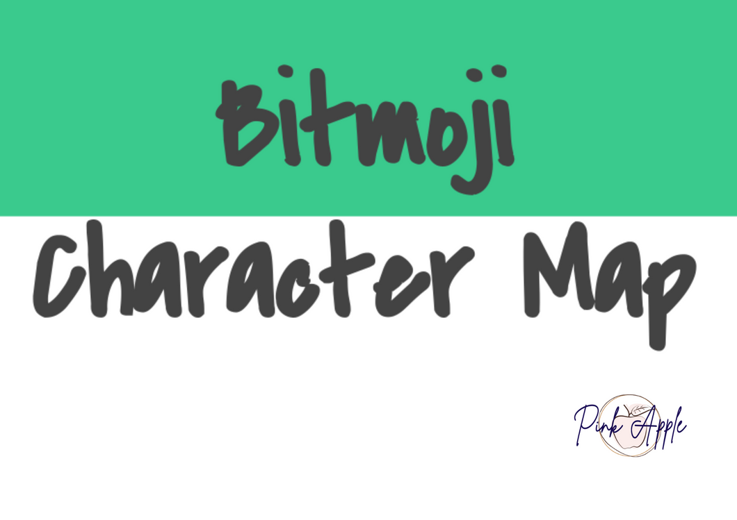 Bitmoji Character Map