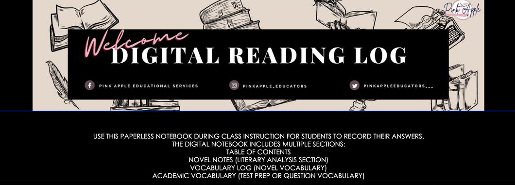 Digital Reading Log- Neutral